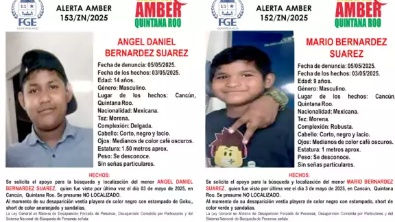 A ambos se les vio por última vez el pasado sábado, de acuerdo con lo declarado por sus familiares