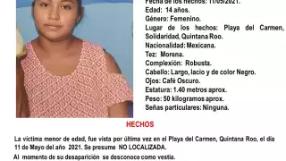 La menor fue reportada