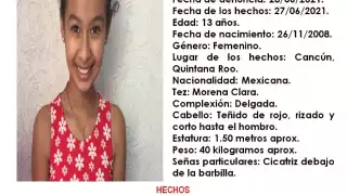 La FGE pide a la ciudadanía comunicarse al número 998 8817150 ext. 2130 en caso de contar con alguna pista de su paradero