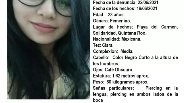 La FGE pide a la ciudadanía comunicarse al número 984 8730163 en caso de contar con alguna pista de su paradero