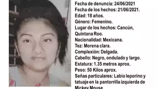 La FGE pide a la ciudadanía comunicarse al número 998 8817150 ext. 2130 en caso de contar con alguna pista de su paradero
