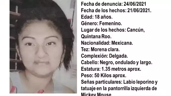 La FGE pide a la ciudadanía comunicarse al número 998 8817150 ext. 2130 en caso de contar con alguna pista de su paradero La FGE pide a la ciudadanía comunicarse al número 998 8817150 ext. 2130 en caso de contar con alguna pista de su paradero