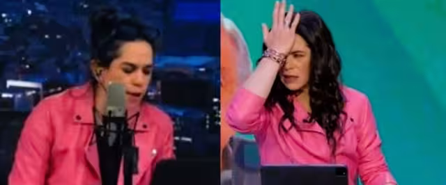 Yuriria al parecer estaba en mal estado, y así quisieron continuar con su programa. Foto: Especial