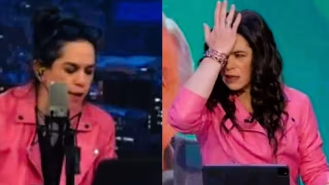 Yuriria al parecer estaba en mal estado, y así quisieron continuar con su programa. Foto: Especial