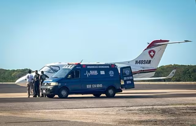 Dos menores con quemaduras graves son trasladados desde Ciudad del Carmen a hospital en Texas.