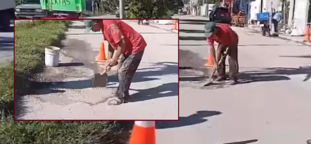 Colonos aplaudieron la iniciativa del vecino, quien incluso se negó a proporcionar su nombre, pero advirtió que el problema se agrava en todas las vialidades