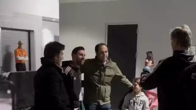 Checo saludó a Messi en Las Vegas