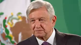AMLO, durante la conferencia de prensa matutina
