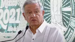 AMLO, durante su conferencia de prensa
