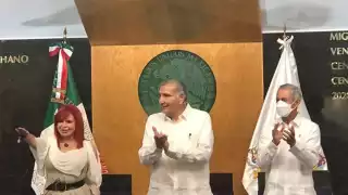 El secretario de Gobernación Adán Augusto López