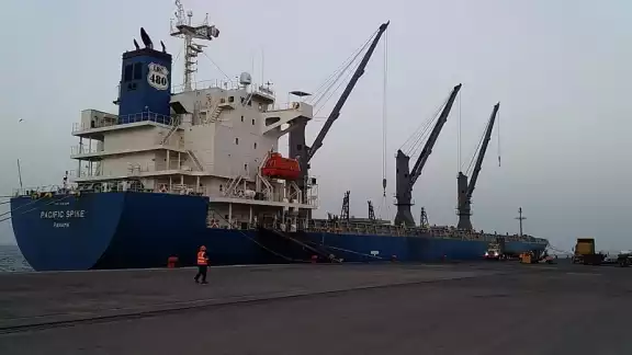 El navío, cuenta con una eslora de 189 metros y 30 metros de manga, por lo que hasta el momento, representa el barco de mayor dimensión que ha traído consigo dicho material El navío, cuenta con una eslora de 189 metros y 30 metros de manga, por lo que hasta el momento, representa el barco de mayor dimensión que ha traído consigo dicho material