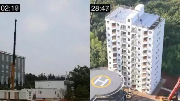 Lo más impresionante de esta hazaña es que la construcción ya se encuentra disponible para vivir en ella Lo más impresionante de esta hazaña es que la construcción ya se encuentra disponible para vivir en ella
