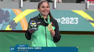 Lupita Quintal, atleta originaria de Yucatán, gana medalla de oro en Karate en los Panamericanos 2023