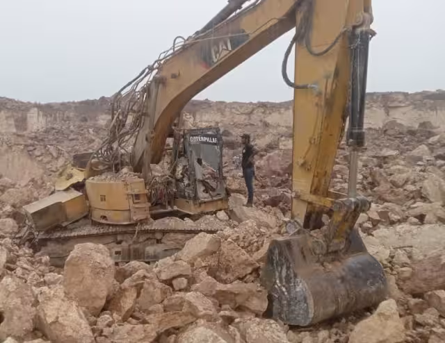 Fueron dos las maquinarias que resultaron dañadas con un valor de 4 a 5 millones de pesos