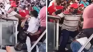 Entre golpes, acarreados amontonados y discurso festivo, el PRI oficializa candidatura de Alejandro Avilés al Gobierno de Oaxaca