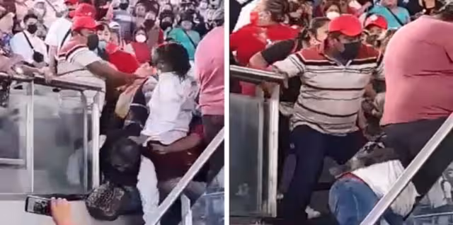 Entre golpes, acarreados amontonados y discurso festivo, el PRI oficializa candidatura de Alejandro Avilés al Gobierno de Oaxaca