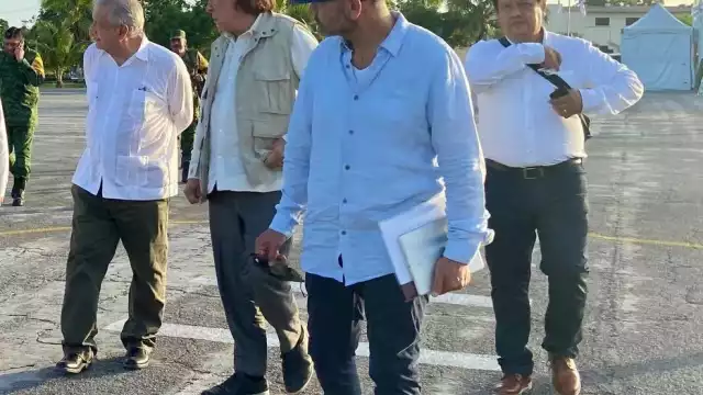 La inspección de López Obrador también incluyó a los tramos 6 y 7 del Tren Maya