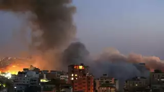 Edificios destruidos en la franja de Gaza producto del conflicto