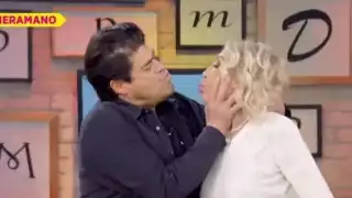 'Burro' Van Rankin le da un beso a Laura Bozzo y ella reacciona de esta manera
