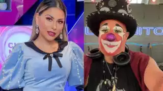 La presentadora denunció recientemente que el payaso le tocó los senos cuando fue invitada a su show de Estrella TV