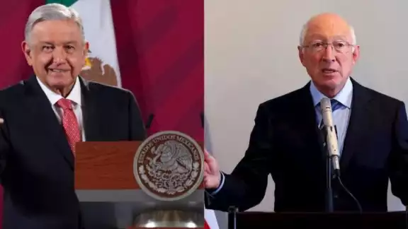 El embajador de Estados Unidos en México, Ken Salazar, fue visto en Palacio Nacional El embajador de Estados Unidos en México, Ken Salazar, fue visto en Palacio Nacional