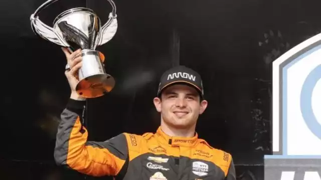 Pato O'Ward, segundo en el GMR Grand Prix, tras remontar desde el quinto sitio en Indianápolis