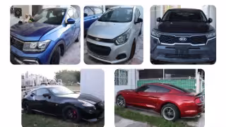 Estos son los cinco autos asegurados en Campeche durante un cateo en Terranova; hay dos deportivos