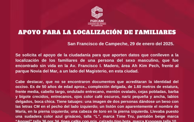 Corresponde a un hombre de unos 50 años