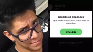 El popular tema figuraba en el top 50 Viral Global de canciones más escuchadas de Spotify