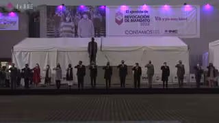 El homenaje es encabezado por Lorenzo Córdoba, titular del Instituto Electoral Nacional