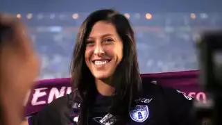 La española disputó una cifra total de 41 partidos con el conjunto hidalguense, logró anotar un total de 26 goles y cosechó 10 asistencias

