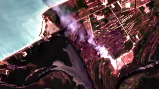 Ciudadanos reportaron una fumarola que se alzaba varios metros por los aires