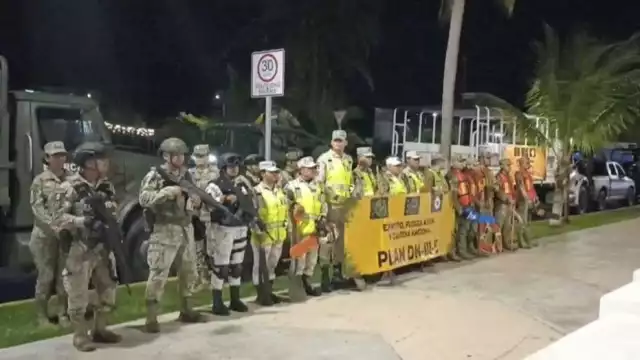 personal del Ejército Mexicano se encuentra trabajando de manera coordinada con elementos de la Policía Estatal, la Policía Municipal y de Protección Civil