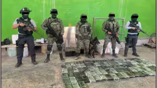 Ejército mexicano logran asegurar más de media tonelada de cocaína