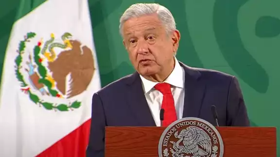 AMLO, durante su conferencia de prensa AMLO, durante su conferencia de prensa
