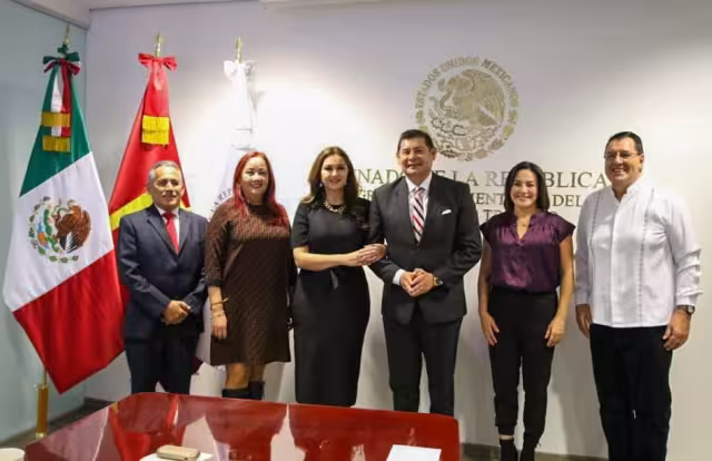 Alejandro Armenta es ratificado como Presidente de la Mesa Directiva del Senado