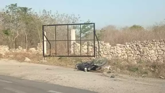 Los hechos ocurrieron en el kilómetro 6 de la carretera federal Mérida - Tizimín, tramo Conkal - Tekat,