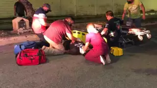 Motociclista hospitalizado tras aparatoso choque en calles de Chetumal