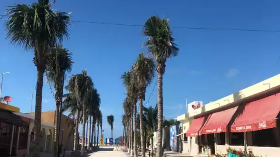 Las calles de la comisario lucen vacías debido al cierre de negocios Las calles de la comisario lucen vacías debido al cierre de negocios