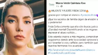 La comunidad Marea Verde Quintana Roo brindó apoyo a Frida Sofía tras su confesión