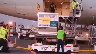 Las dosis llegaron esta madrugada al AICM