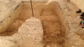 Descubren los restos de un mamut en cementerio de Puebla