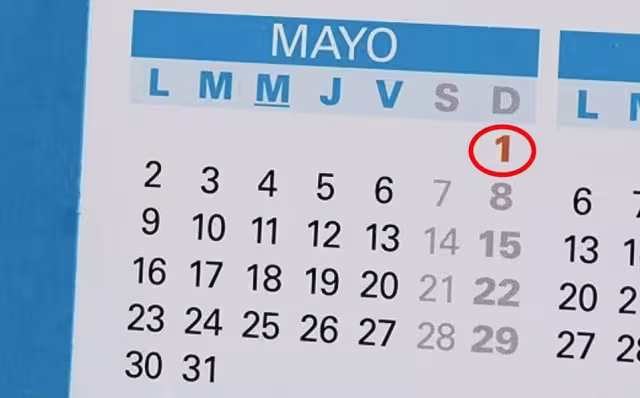 En esta fecha se conmemora el Día del Trabajo, por lo que se espera que haya puente