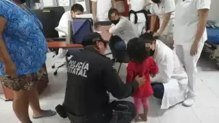 La menor fue atendida y se encontraba en buen estado de salud