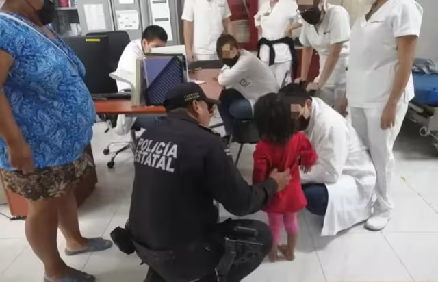 La menor fue atendida y se encontraba en buen estado de salud