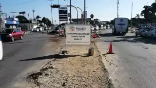 Continúan las obras de construcción del corredor de transporte en el Sur de Mérida