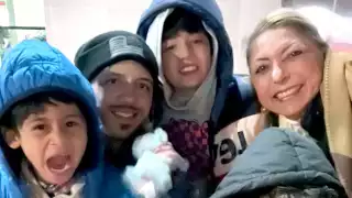 Familia cancunense viaja a Estados Unidos para visitar a su tío como regalo de Navidad