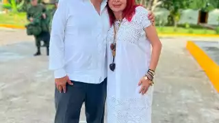 El presidente Andrés Manuel López Obrador estuvo acompañado de la gobernadora de Campeche, Layda Sansores