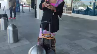 La cubana intentaba viajar a Monterrey, pero no pudo, luego de que Aeroméxico avisara sobre la cancelaciones de vuelos