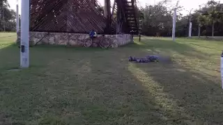 El fallecido fue encontrado así esta mañana